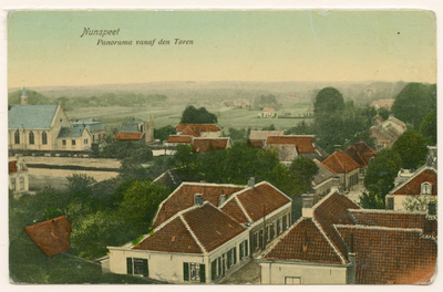 1446 - foto is genomen vanaf de toren van de Hervormde Kerk, een uitgave van W.W. Nijholt te Nunspeet; kaartkenmerk 08 47995