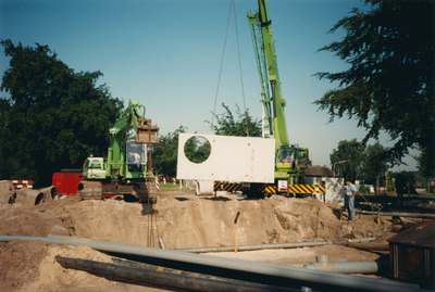3031 - foto van serie, gemaakt in het kader van het 2e gedeelte van de reconstructie van Elburgerweg (aanleg rotonde ...