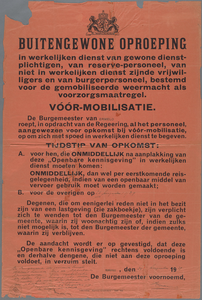 snv008000094 24, Buitengewone Oproeping - Vóór-Mobilisatie, 24-08-1939