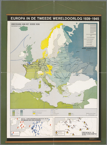 snv008000171 75, Europa in de Tweede Wereldoorlog - Affiche met een landkaart, de ondergang van het Derde Rijk vanaf ...