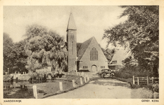Nr.: 115 - Harderwijk Geref. Kerk oprit naar - en gevels van Plantagekerk en deel pastorie (Stationslaan 136, op ...