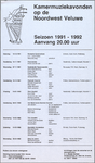 SNV008000190 0019, Stichting Kamermuziek N.W. Veluwe; Seizoen 1991 - 1992, 1991 - 1992