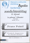 SNV008000225 0054, literaire culturele stichting Apollo harderwijk; Zondichtmiddag, 23 februari