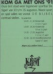 SNV008000411 0080, Geref. Kerk (Vrijg.); Kom ga met ons 1991, 10 t/m 16 augustus 1991