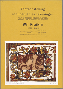 SNV008001888 1690, Tentoonstelling schilderijen en tekeningen van Wil Fraiking, 9 mei - 6 juni