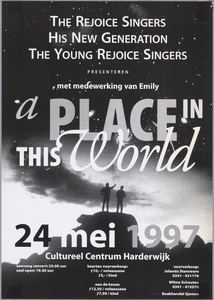 SNV008001951 1786, The Rejoice Singers, His New Generation, The Young Rejoice Singers: a Place in this World, 24 mei 1997