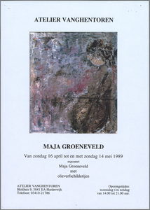 SNV008001982 1753, Expositie: Maja Groeneveld met olieverfschilderijen, 15 april t/m 14 mei 1989