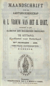 BB-032-1900 1900 - 32: Maandschrift, 32e jaargang, 1900