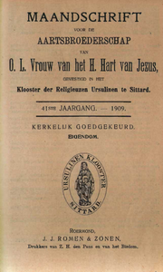 BB-041-1909 1909 - 41: Maandschrift, 41e jaargang, 1909