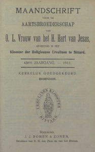 BB-043-1911 1911 - 43: Maandschrift, 43e jaargang, 1911