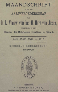 BB-044-1912 1912 - 44: Maandschrift, 44e jaargang, 1912
