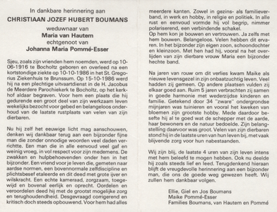 374_02_1322 Boumans, Christiaan Jozef Hubert: geboren op 10 juni 1916 te Bocholtz, overleden op 10 oktober 1986 te Brunssum