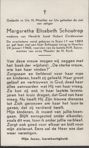 374_19_0833 Schoutrop, Margaretha Elisabeth: geboren op 17 mei 1883 te Stein, overleden op 24 januari 1960 te Heerlen