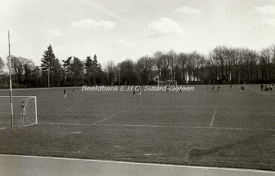 EHC-0001412 Voetbalwedstrijden werden diverse jaren in het Sportpark gehouden