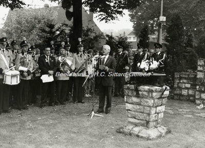EHC-0001690 Toespraak van Burgemeester Elsenburg tijdens de Herdenking van de bevrijding van Geleen bij het ...