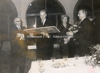 EHC-0001854 Jumelage Pontoise, Kasteel Versailles, 10 november 1962 met Burgemeester van Banning (tweede van links) en ...