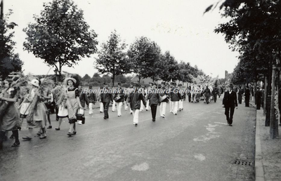 EHC-0002166 Optocht ter gelegenheid van het 40-jarig regeringsjubileum van Koningin Wilhelmina in 1938