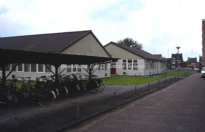 EHC-040-13 Noodgebouwen Gemeentesecretarie Sittard aan de Odasingel op 25-07-1974. 25-07-1974