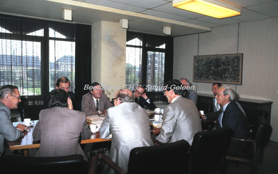 EHC-073-02 Ontvangst V.V.D.-delegatie door Gemeentebestuur Sittard op het Stadskantoor op 28-09-1979. 28-09-1979