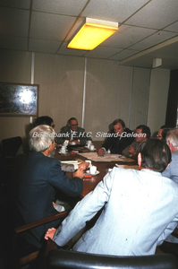 EHC-073-03 Ontvangst V.V.D.-delegatie door Gemeentebestuur Sittard op het Stadskantoor op 28-09-1979. 28-09-1979