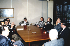 EHC-086-35 Jumelage Sittard-Hasselt 13 juni 1981Van te voren gehouden persconferentie in het Gemeentehuis