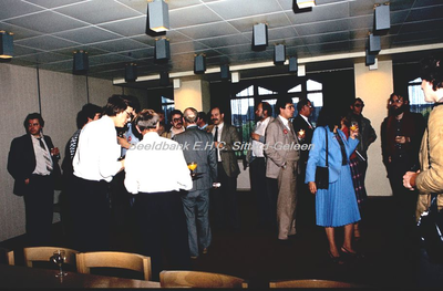 EHC-085-18 Ontvangst P.v.d.A.-delegatie met o.a. Joop den Uyl door Gemeentebestuur van Sittard in 1981