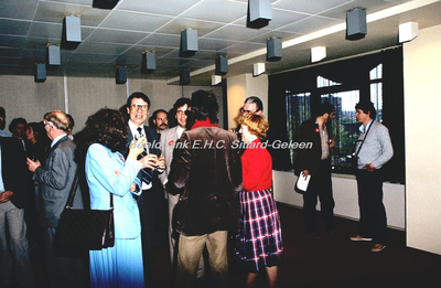 EHC-085-19 Ontvangst P.v.d.A.-delegatie met o.a. Joop den Uyl door Gemeentebestuur van Sittard in 1981