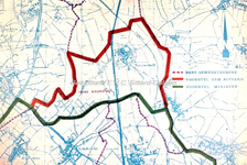 EHC-120-03 Kaart 'voorstel van de gemeente Sittard' om bij de gemeentelijke Herindeling, Nieuwstadt bij Sittard te voegen