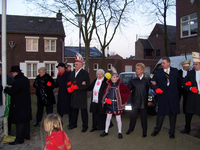 507_050 Onthulling gerestaureerd beeld de Zawpens te Grevenbicht