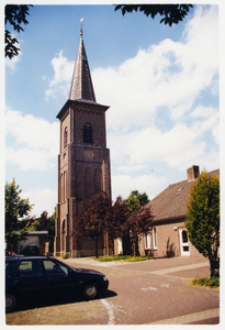 512_279 Voormalige Kerktoren gelegen aan de Ecrevissestraat te ObbichtNeogotische Kerktoren. Restant van een oude ...