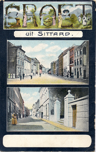 521_034 Groeten uit SittardFoto boven: Paardestraat, foto onder: Brandstraat 13-10-1926