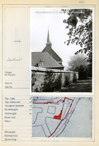 001. Agnetenwal ter hoogte van de kapel van het Agnetenklooster aan de PlakstraatStraatbeeld met gevelaanzicht en ...