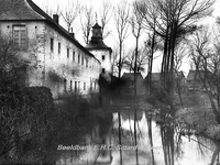 ehc_gp_063 De oude boerderij van het Kasteel Born is na de brand van 1930 nog geheel intact. 05-03-1937