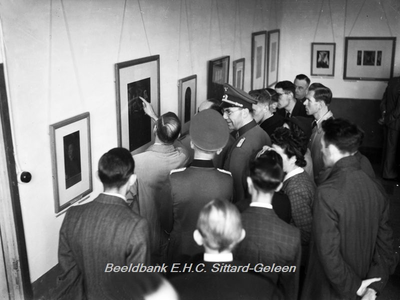 ehc_gp_260 Opening tentoonstelling van de schilders Gebrs. van Eyck te Maaseik 11-08-1941