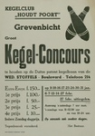 547_001_005 Grevenbicht: KegelenKegel-concours door Kegelclub Houdt Poort op kegelbaan van de Weduwe ...