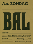 547_001_110 Grevenbicht: MuziekAanstaande zondag Bal in de zaal van de Kon. Harmonie Auroraz.d.