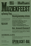 547_001_188 Holtum: MuziekMuziekfeest georganiseert door muziekgezelschap Julianazaterdag 06, zondag 07 augustus 1955