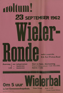 547_001_192 Holtum: WielrennenWielerronde te Holtum23 september 1962
