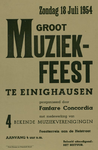 547_001_208 Einighausen: MuziekGroot muziekfeest aan de Heistraat te Einighausenzondag 18 juli 1954