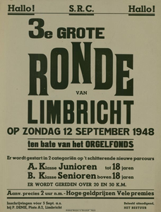 547_001_276 Limbricht: Wielrennen3e Grote ronde van Limbricht ten bate van het orgelfondszondag 12 september 1948
