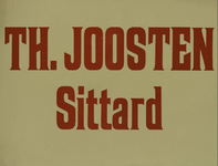 547_001_282 Sittard: Sanitair en gereedschappenTh. Joosten, Sittardz.d.
