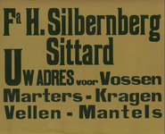 547_001_283 Sittard: BontmantelsFa. H. Silbernberg te Sittard Uw adres voor onder andere Vossen vellen en mantelsz.d.
