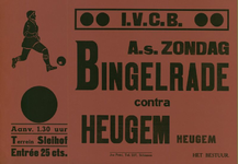 547_001_299 Bingelrade: VoetbalVoetbalwedstrijd Bingelrade - Heugem op terrein Sleihofz.d.