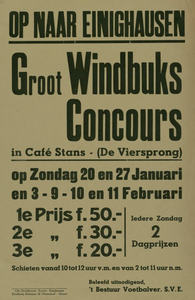 547_001_377 Einighausen: SchietsportGroot windbuks concours in café Stans (De Viersprong)zondagen 20 en 27 januari en ...