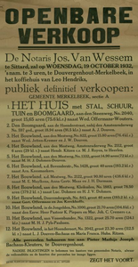 547_001_399 Douvergenhout-Merkelbeek: NotariaatPublieke verkoop van onder andere Huis met stal, schuur, tuin en ...