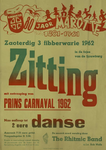 547_001_472 Sittard: CarnavalMarotte Jubileum 80 jaar Zitting met uitroeping van Prins Carnaval 1962 met muziek van The ...