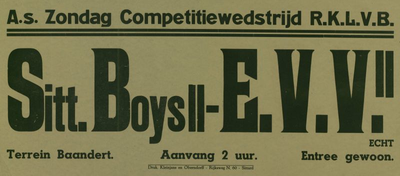 547_001_553 Echt: VoetbalCompetitiewedstrijd Sittardse Boys II - E.V.V. II (Echt)op terrein Baandertz.d.