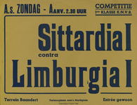 547_001_577 Sittard: Voetbal SittardiaCompetitiewedstrijd Sittardia I - Limburgia I op terrein Baandertz.d.