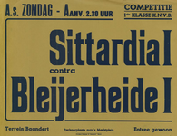 547_001_580 Sittard: Voetbal SittardiaCompetitiewedstrijd Sittardia I - Bleijerheide I op terrein Baandertz.d.