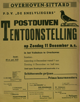 547_001_595 Wijk Overhoven, Sittard: DuivensportP.D.V. De Snelvliegers een postduiven tentoonstelling in het Volkshuis ...